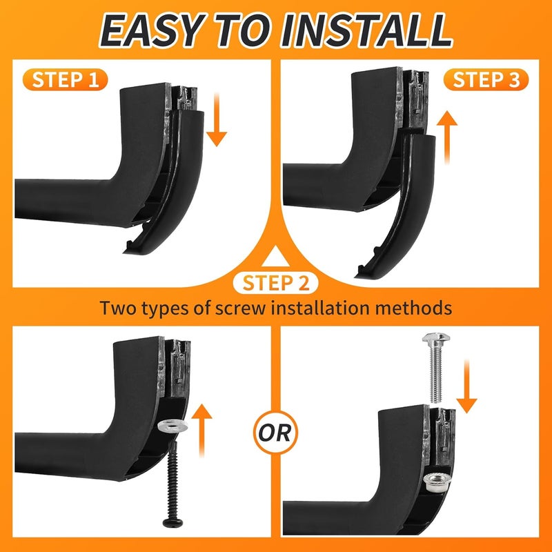 CHolic 2 Pack Universal Golf Cart Grab Handle Compatible with Club Car, EZGO, Yamaha, XSeries with Versa Triple Track Tops Only - Image 4